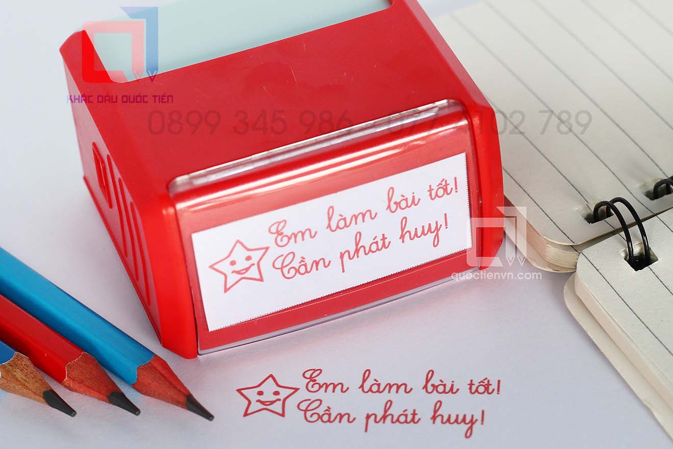 Khắc dấu nhận xét học sinh