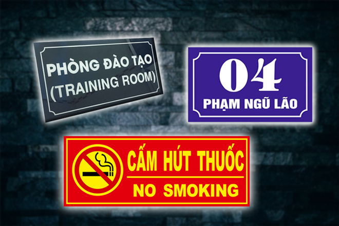 BẢNG MICA PHÒNG BAN